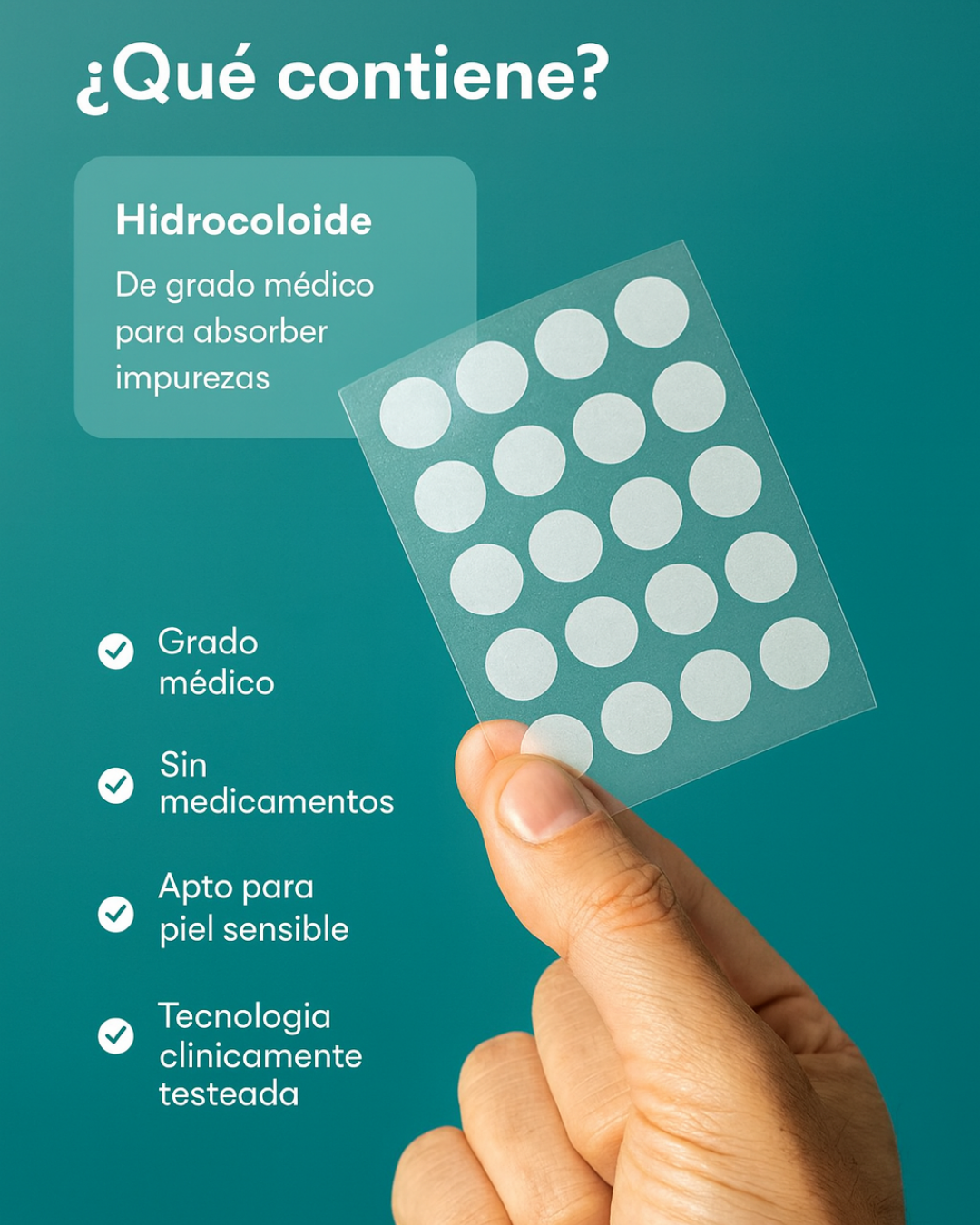 Adiós Granitos en 8 Horas – Parches Anti-Acné NEVA®